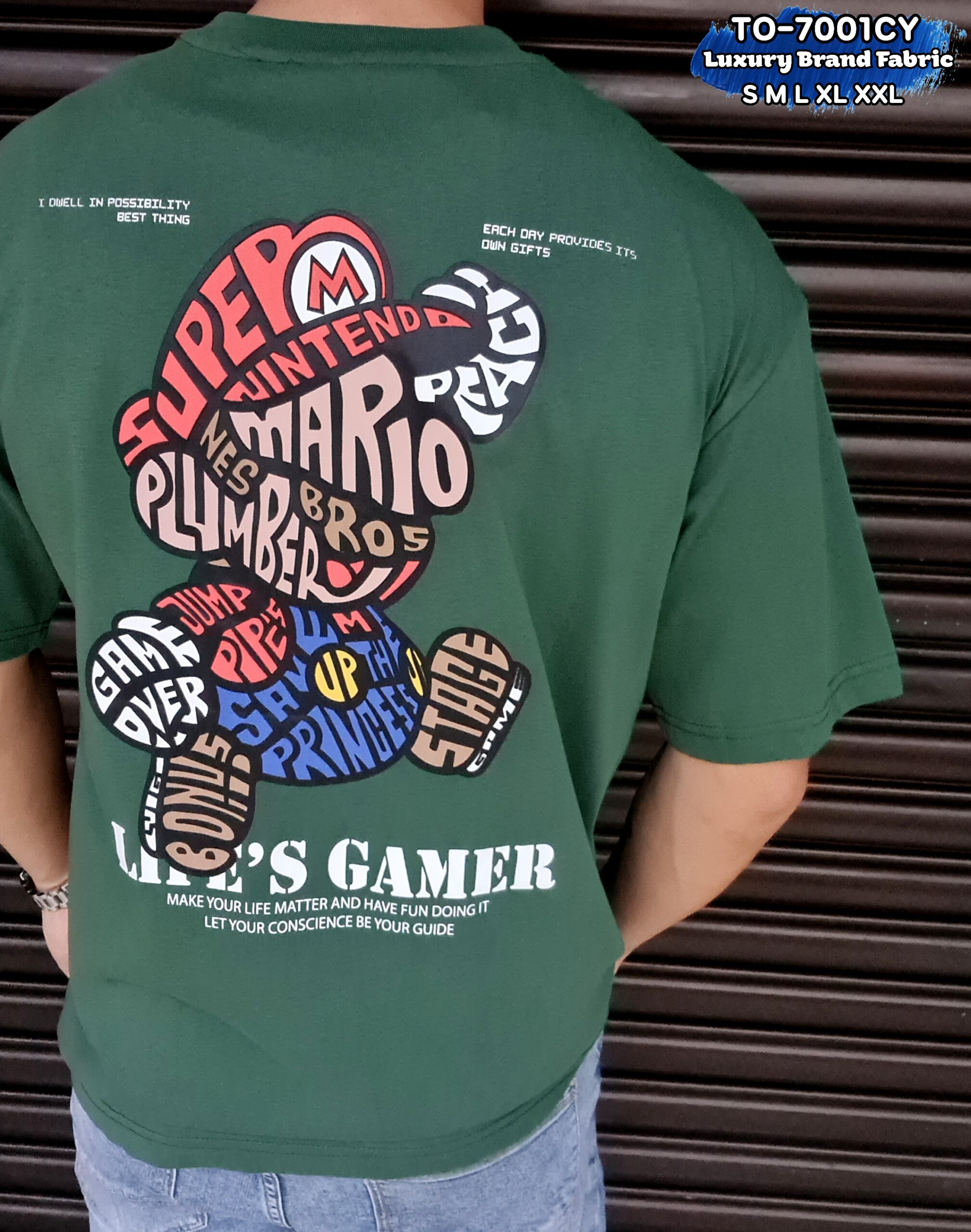 时尚潮品- Unisex 100% cotton 玛丽欧 系列 TO-7001CY 宝石绿 Green