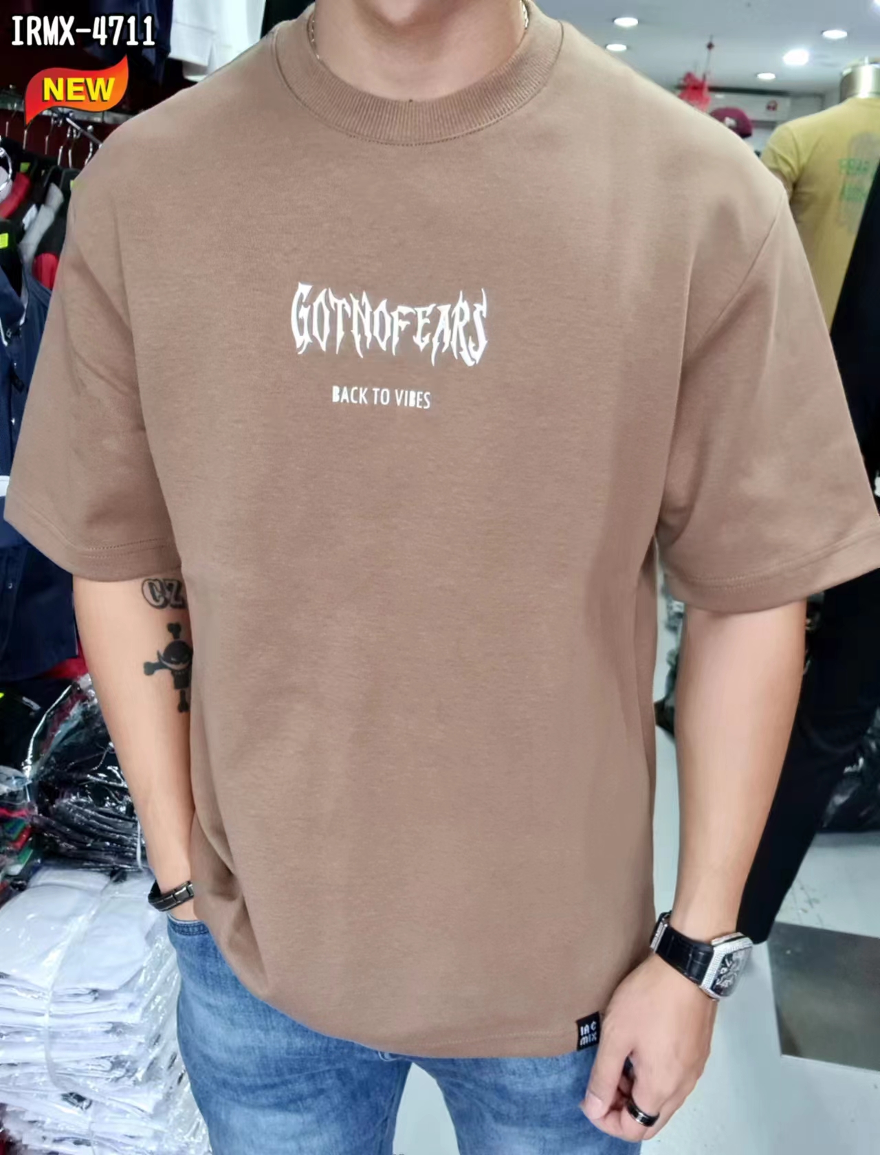 时尚潮品 IRMX - Unisex 宽身 GOTNOFEAR IRMX-4711 卡其